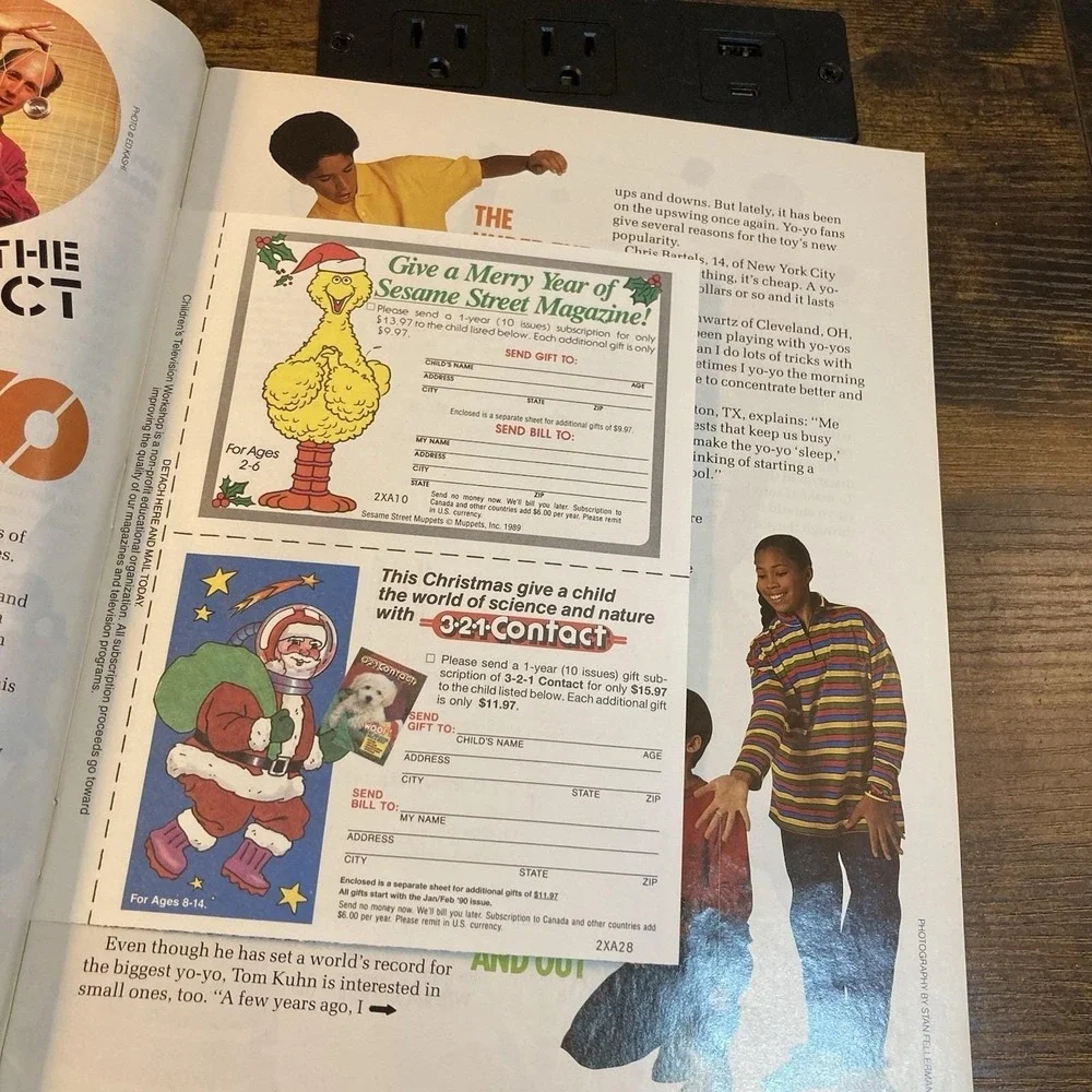 3 2 1 Contact Science Magazine 1989 Full Page Ads NES Willow Mickey Mousecapade